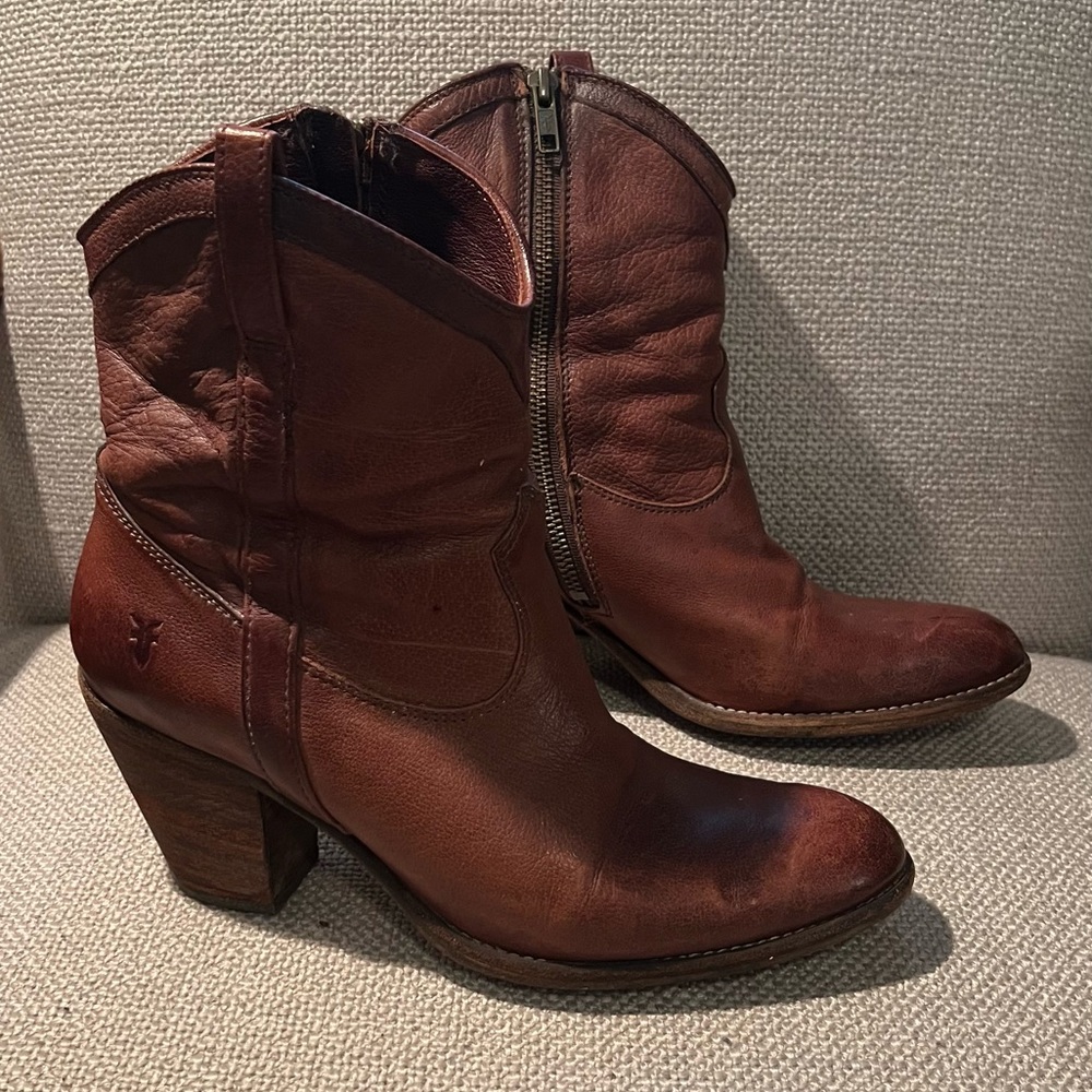 Frye Zip-up Western Boots